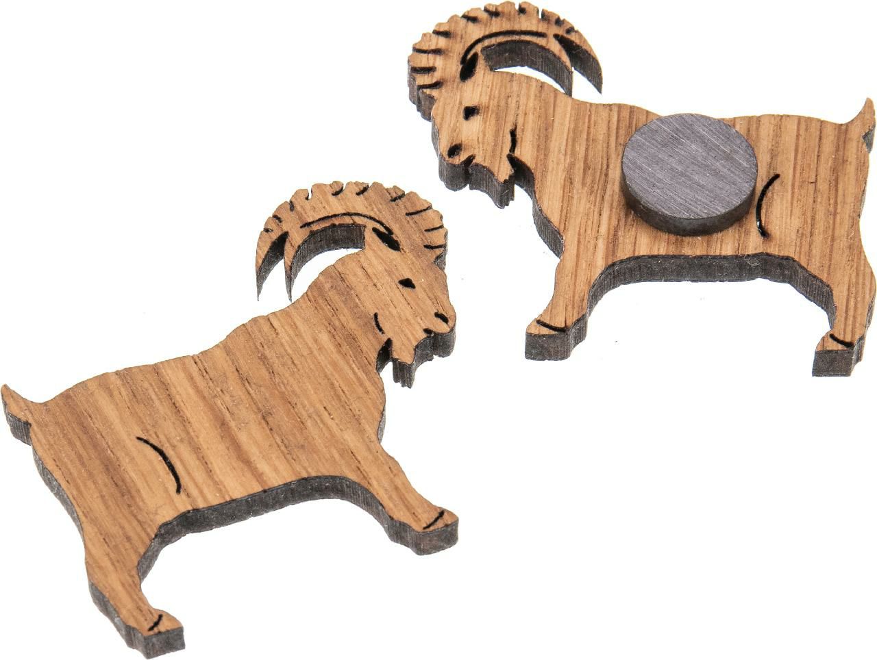 Holz-Magnet Steinbock