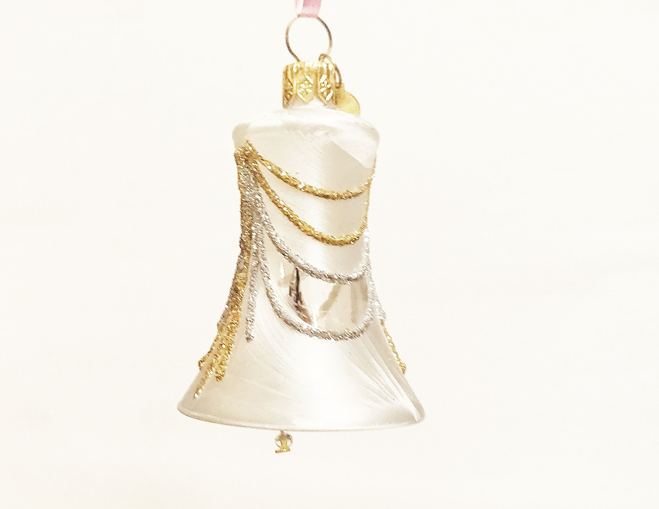 Glocke weiß satiniert