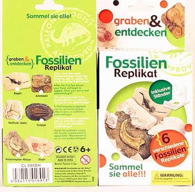 Fossilien Replikat Grabungs-Set Reptil