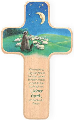 Kinderholzkreuz Guter Hirte