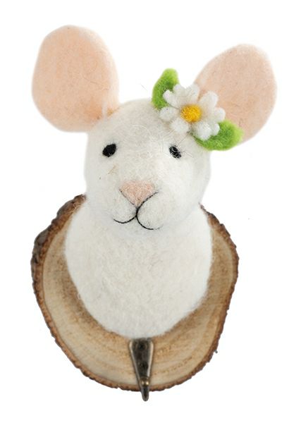Kleiderhaken süße Filz-Maus
