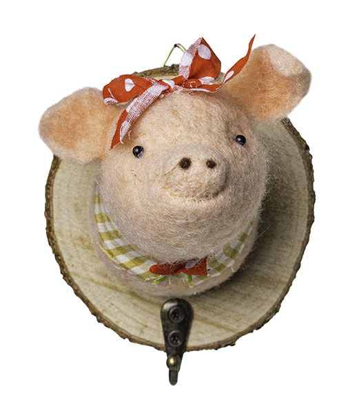 Kleiderhaken Schwein Rockabilly