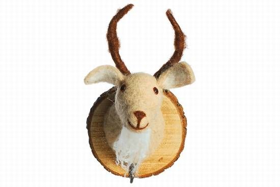 Kleiderhaken Steinbock natur