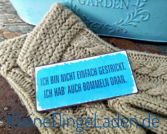 Blechschild-Magnet Ich bin nicht einfach
