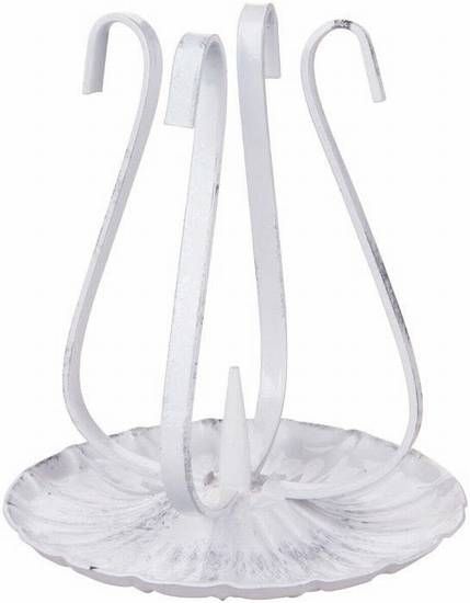 Leuchter weiß/silber