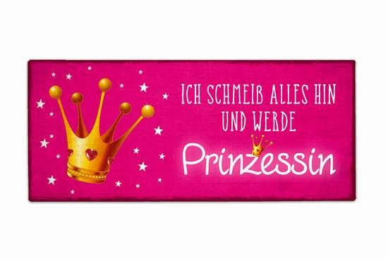 Schild Ich werde Prinzessin