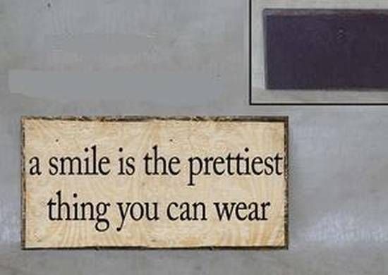 Sprüche-Magnet a smile...