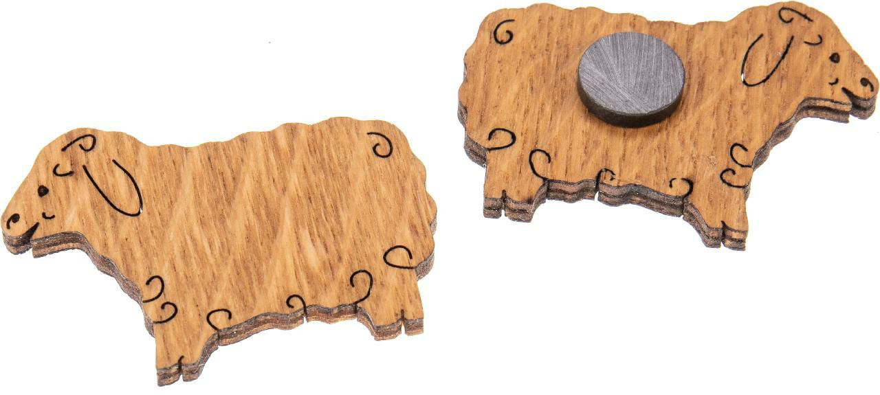 Holz-Magnet Schaf