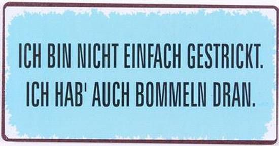 Blechschild-Magnet Ich bin nicht einfach