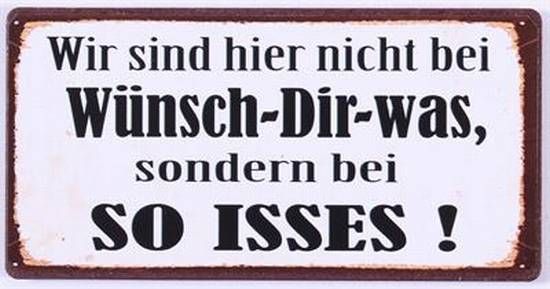 Blechschild-Magnet Wünsch dir was...
