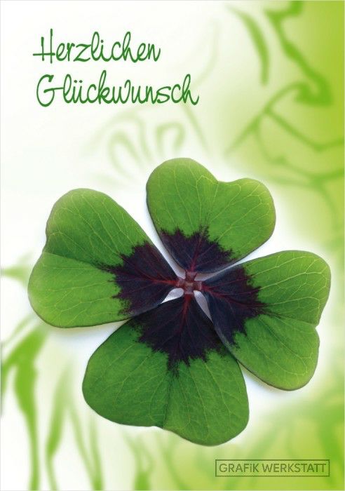 Maxi Card Kleeblatt