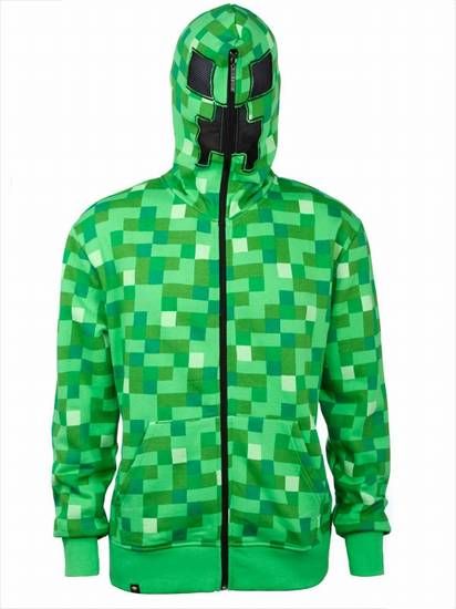 Minecraft Kapuzenpullover Creeper Premium Größe XL