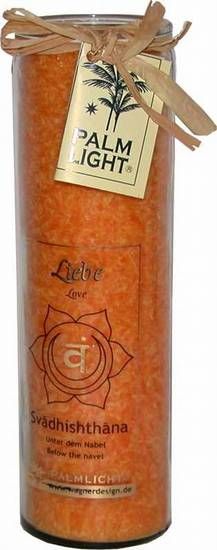 Chakra Kerze Liebe orange