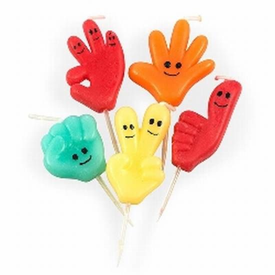 Party-Kerzen Happy Hands