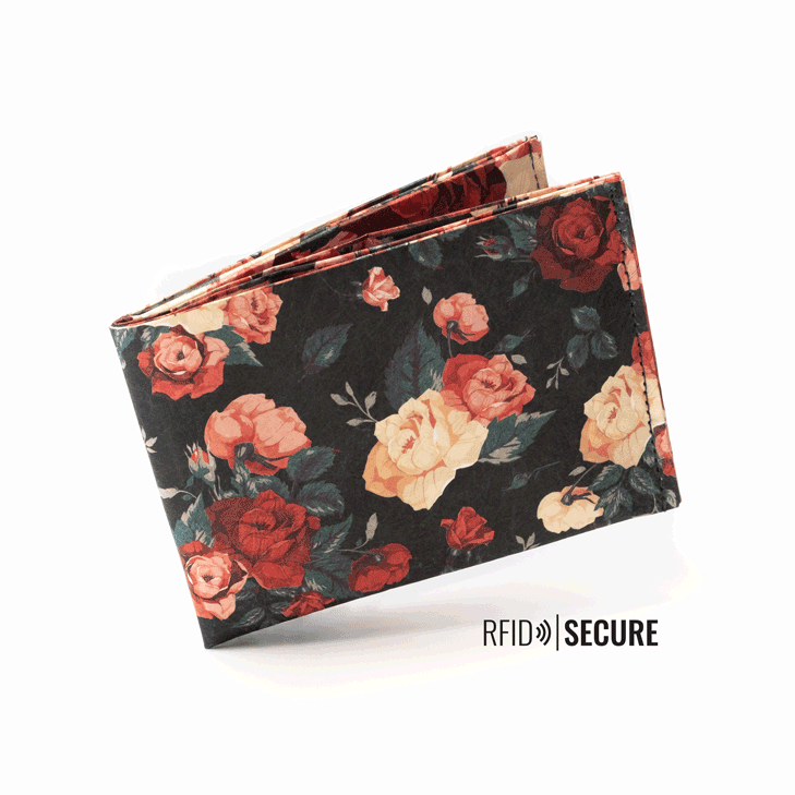 Portemonnaie RIFD Flowers