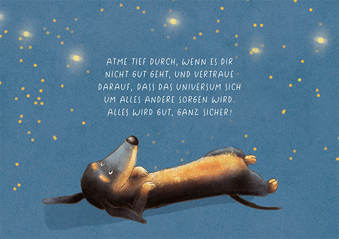 Postkarte groß Atme tief durch