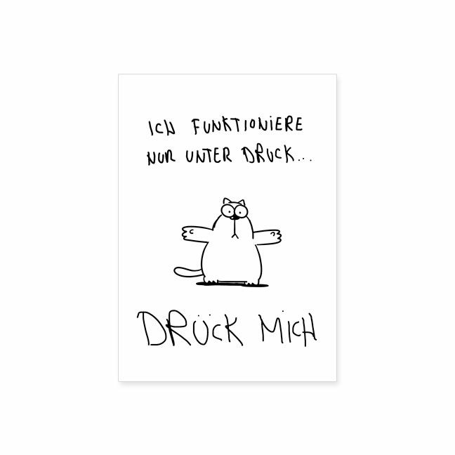Postkarte Drück mich