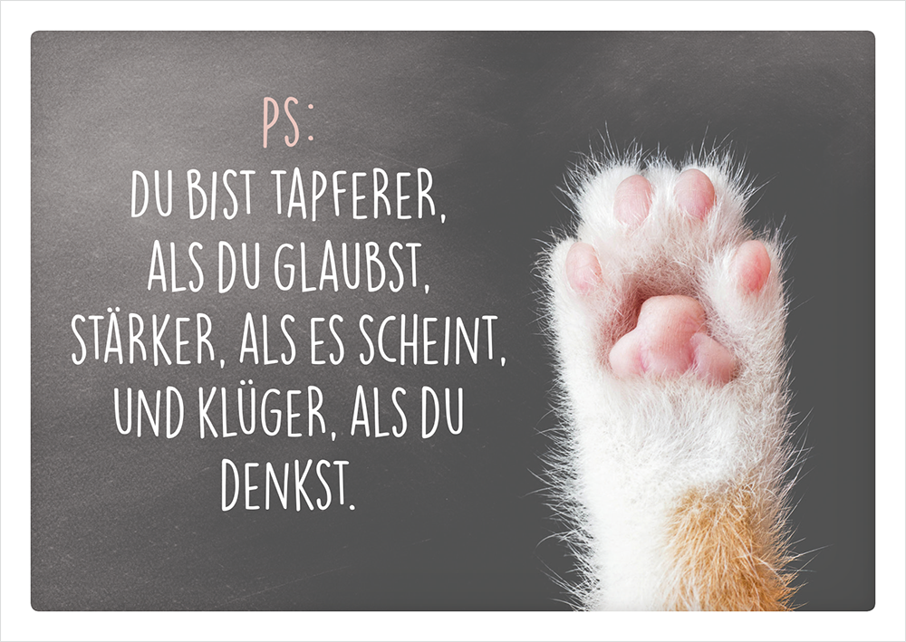 Postkarte Tapfer