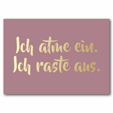 Postkarte Ich raste aus
