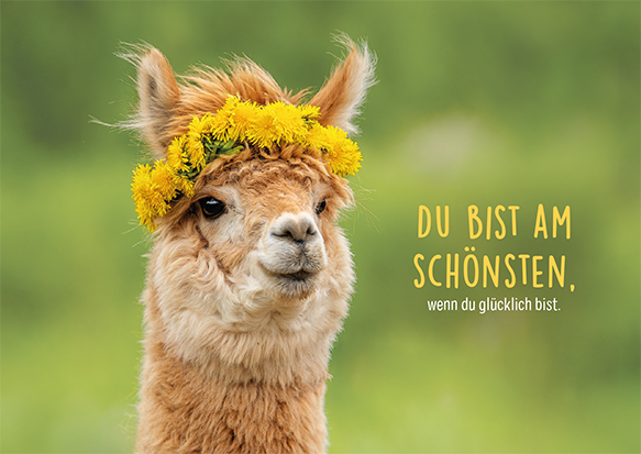 Postkarte Du bist am Schönsten