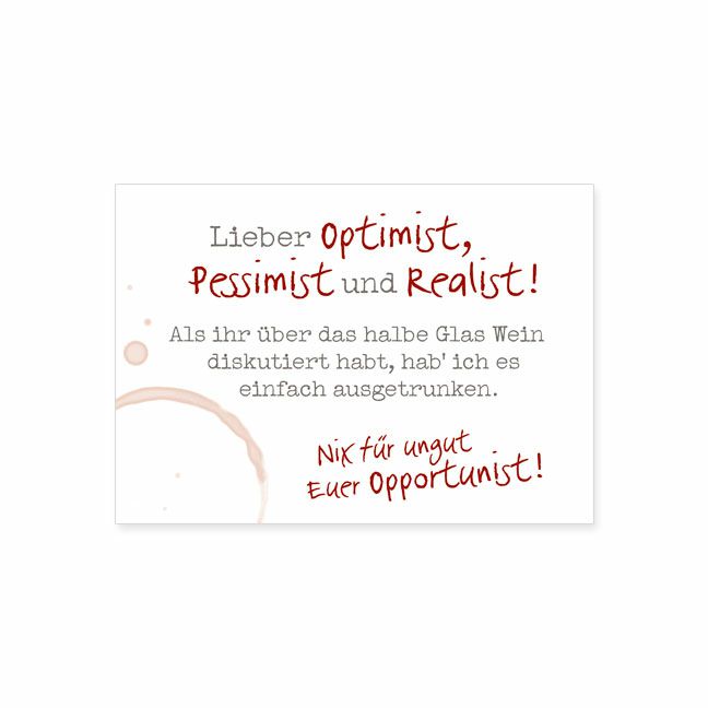 Postkarte Opportunist 