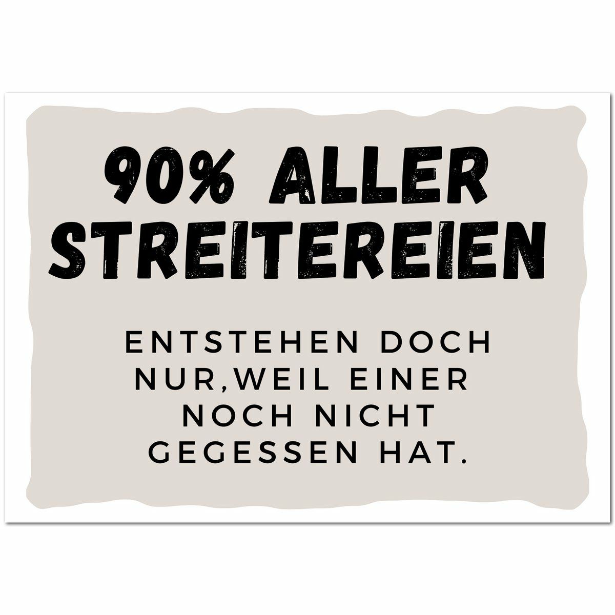 Postkarte  Noch nicht gegessen