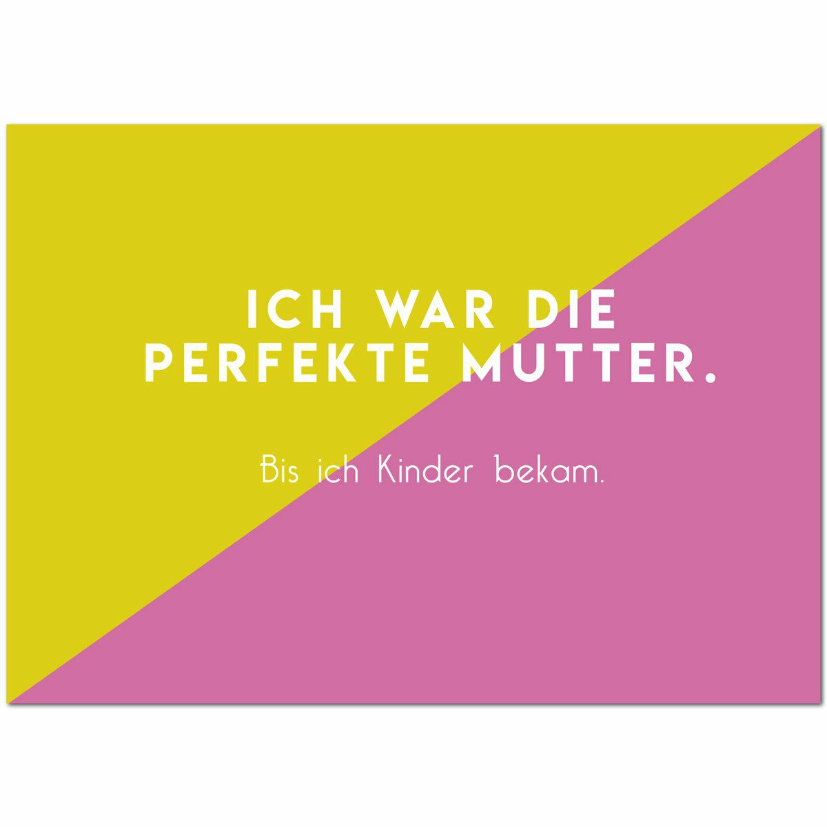 Postkarte Perfekte Mutter