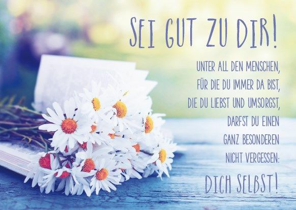 Postkarte Sei gut zu dir