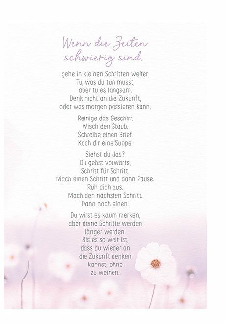 Postkarte Wenn die Zeiten schwierig sind