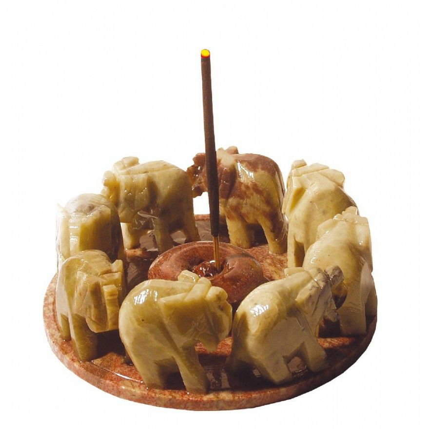 Räucherstäbchenhalter 8 Elefanten