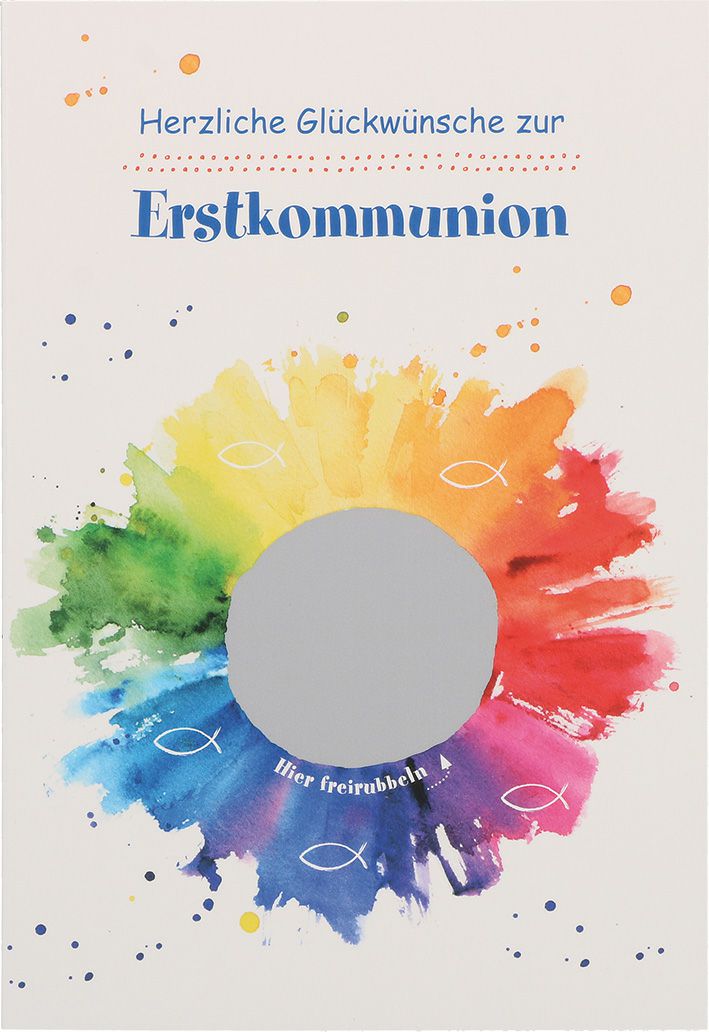 Rubbelkarte zur Erstkommunion Jesus kennt dich