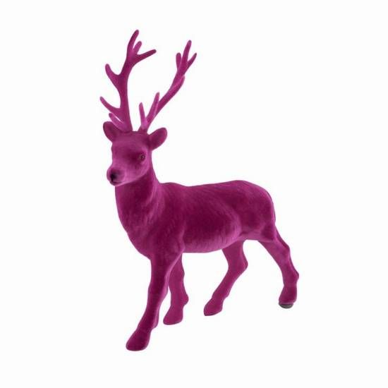 Sachsenwald, Hirsch, geflockt, pink
