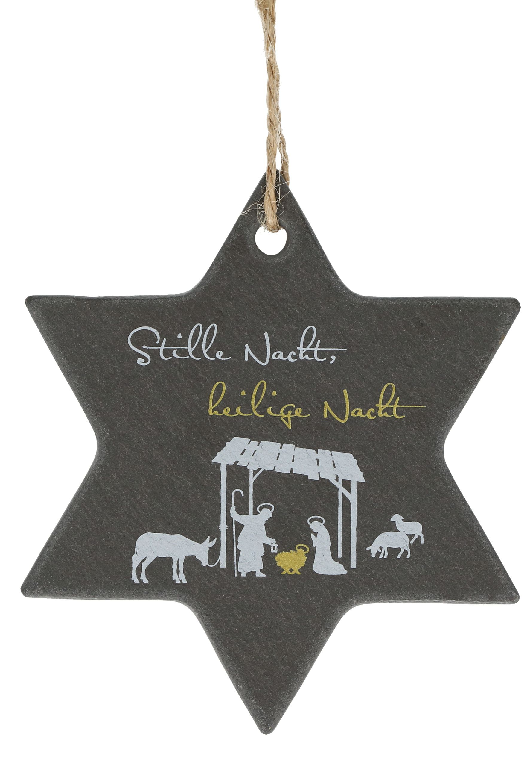 Schieferanhänger Stille Nacht