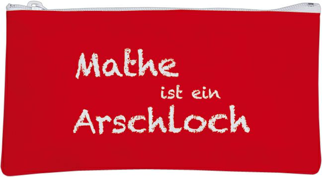 Etui-Täschchen Mathe ist ein Arschloch