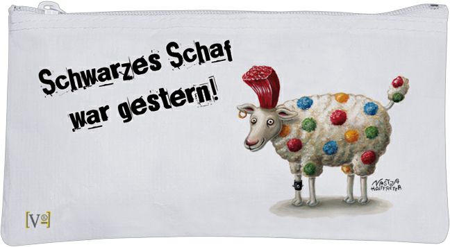 Etui-Täschchen Schwarzes Schaf war gestern 