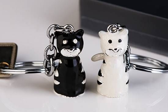 Cats Schlüsselanhänger In schwarz