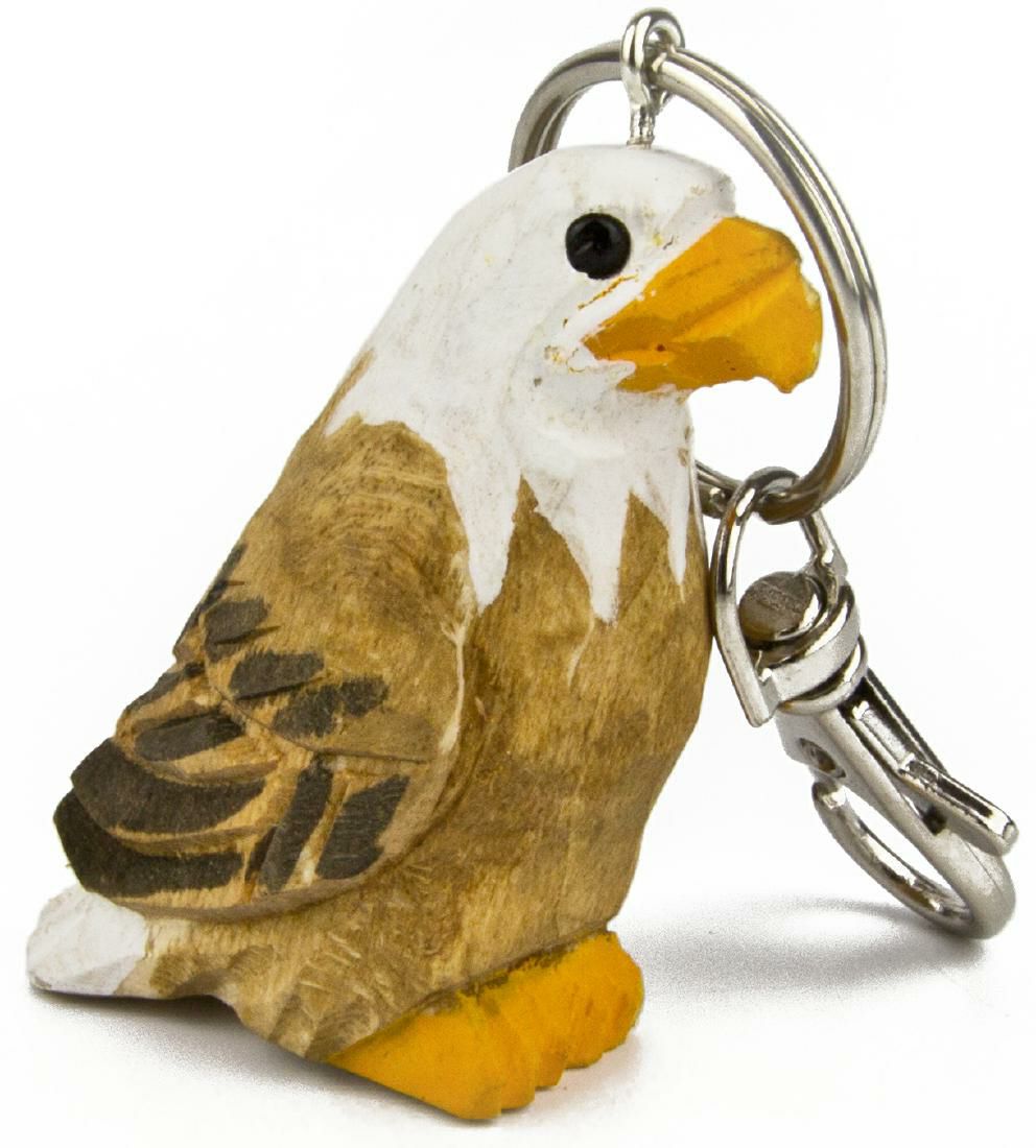 Schlüsselanhänger geschnitzt Adler