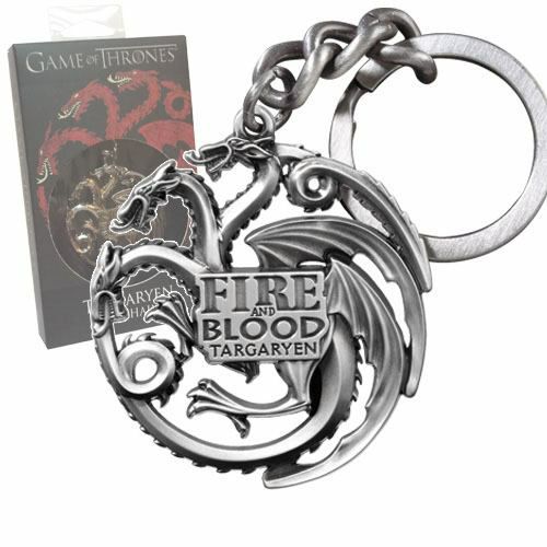 Schlüsselanhänger Targaryen Sigil Gunmetal