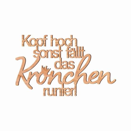 Holzschriftzug Kopf hoch