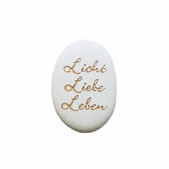 Flussstein Licht, Liebe, Leben