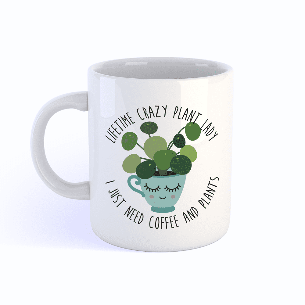 Tasse Crazy Plant Lady Pilea Kaffee