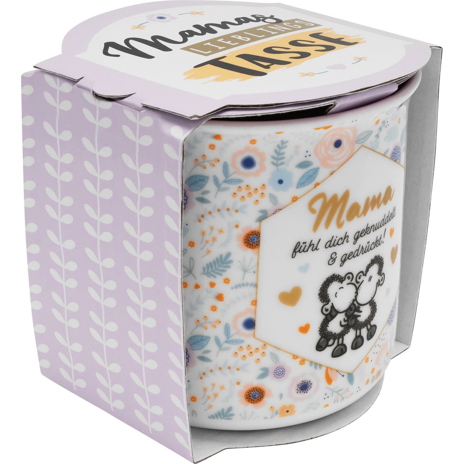 Becher Mama geknuddelt und gedrückt