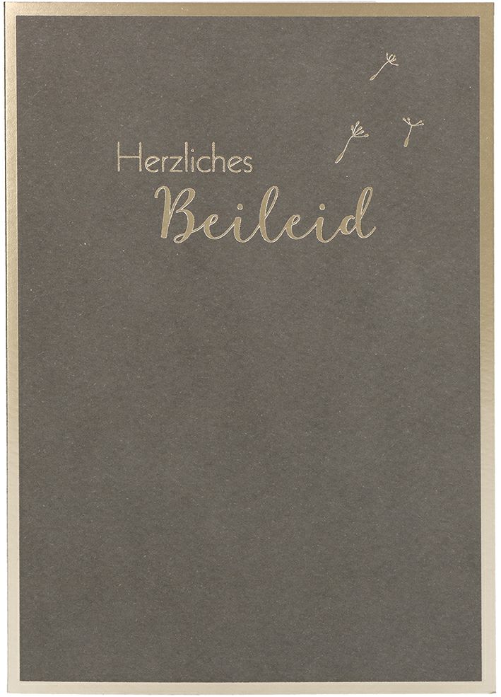 Trauerkarte Herzliches Beileid