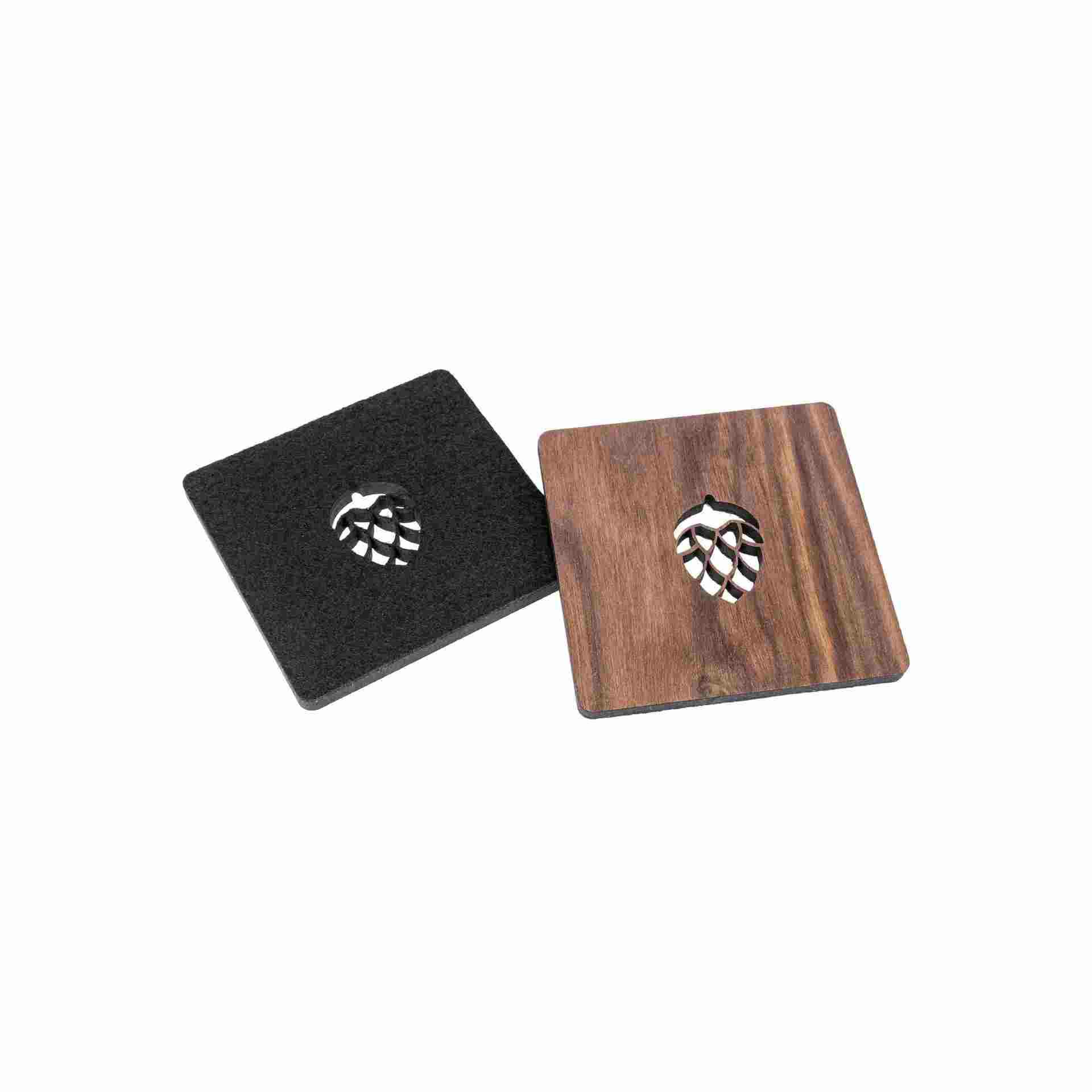 Nussbaumholz Untersetzer Dolde