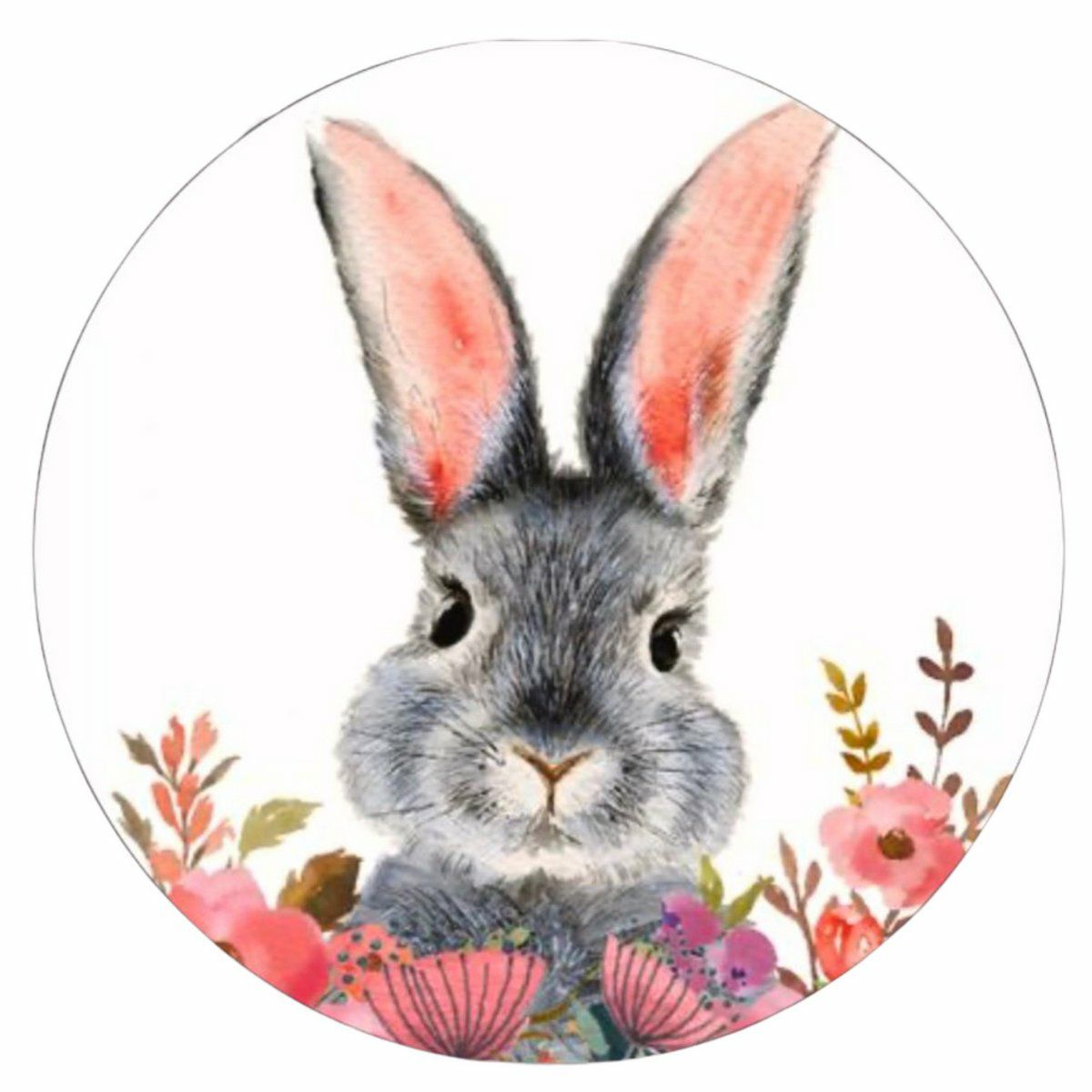 Wandkreis Osterhase 30 cm