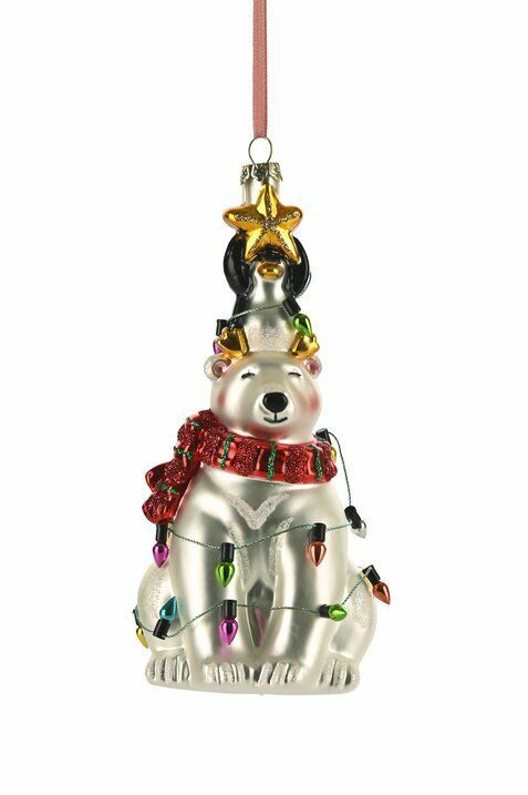 Hänger Eisbär mit Lichterkette
