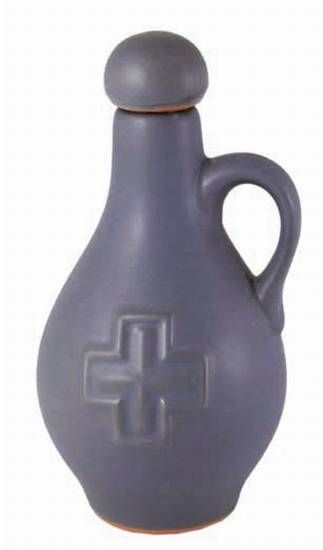 Keramikkrug Kreuz blau