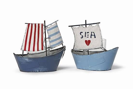 Windlicht Boot Sea Love