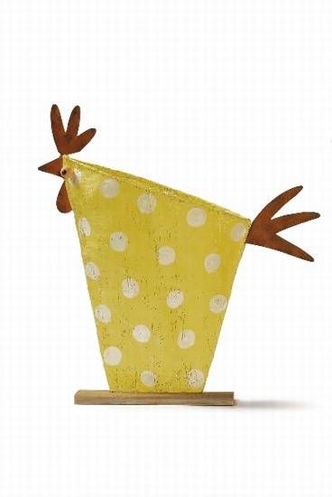 Windlicht Huhn mit 3 Gläsern