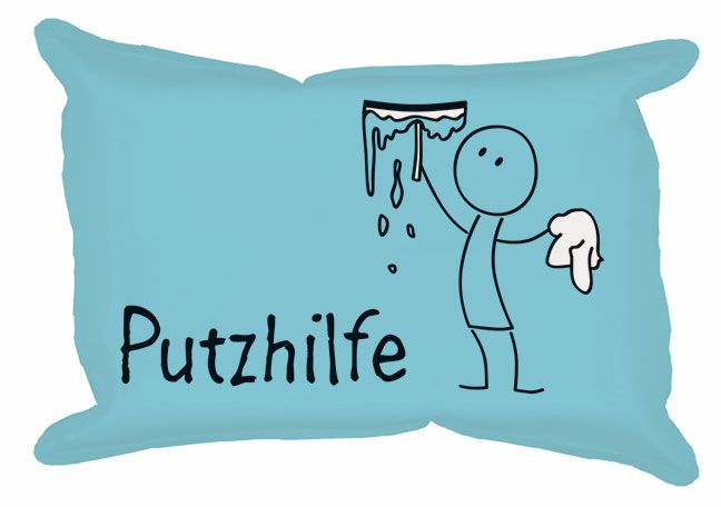 Scheibenschwamm Putzhilfe für ihn